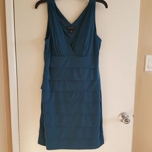 Teal Colored Sleeveless Dress