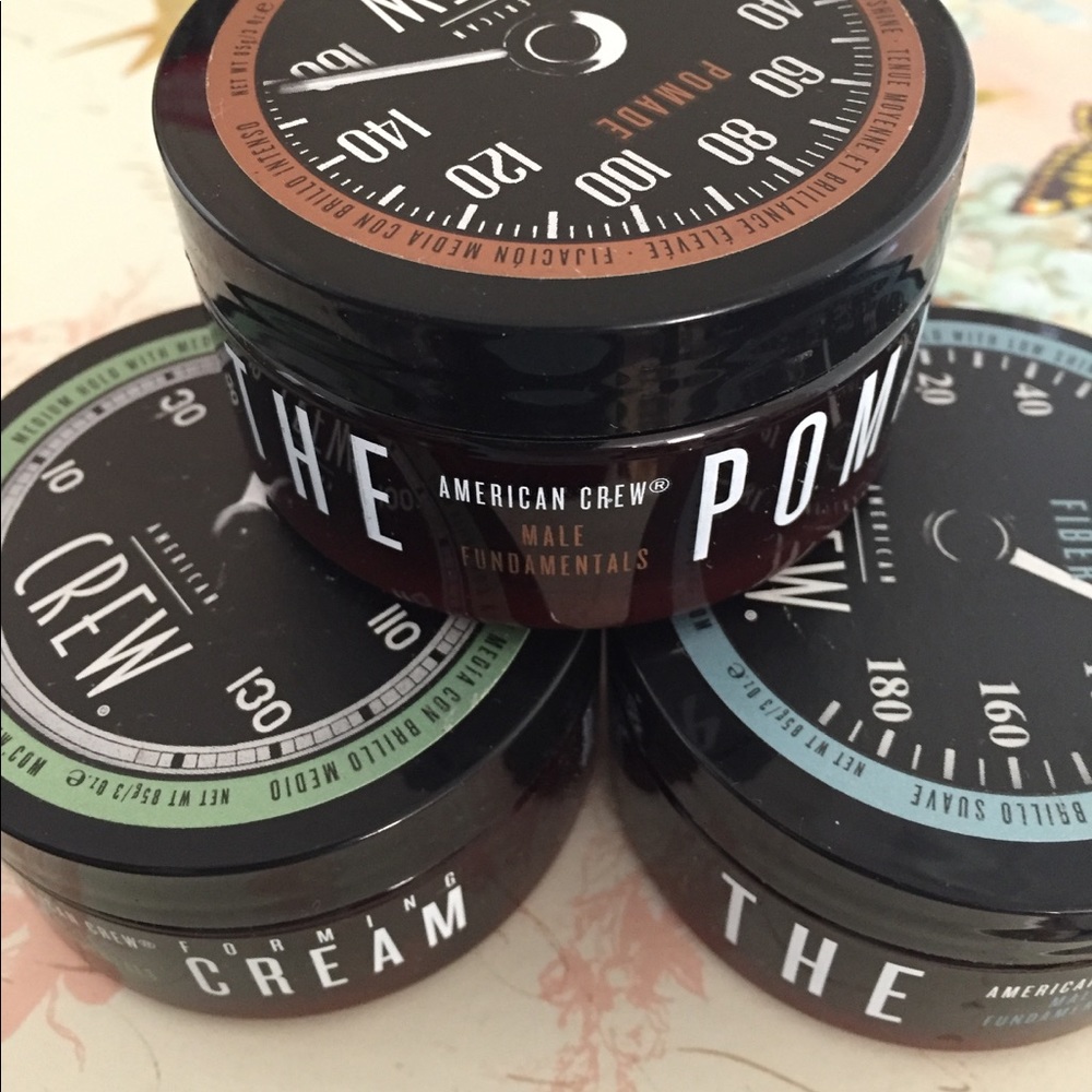 Men's hair cream , wax, fiber(3 for one price)