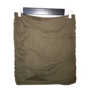 Free People-Essential Scrunch Skirt-Army Green