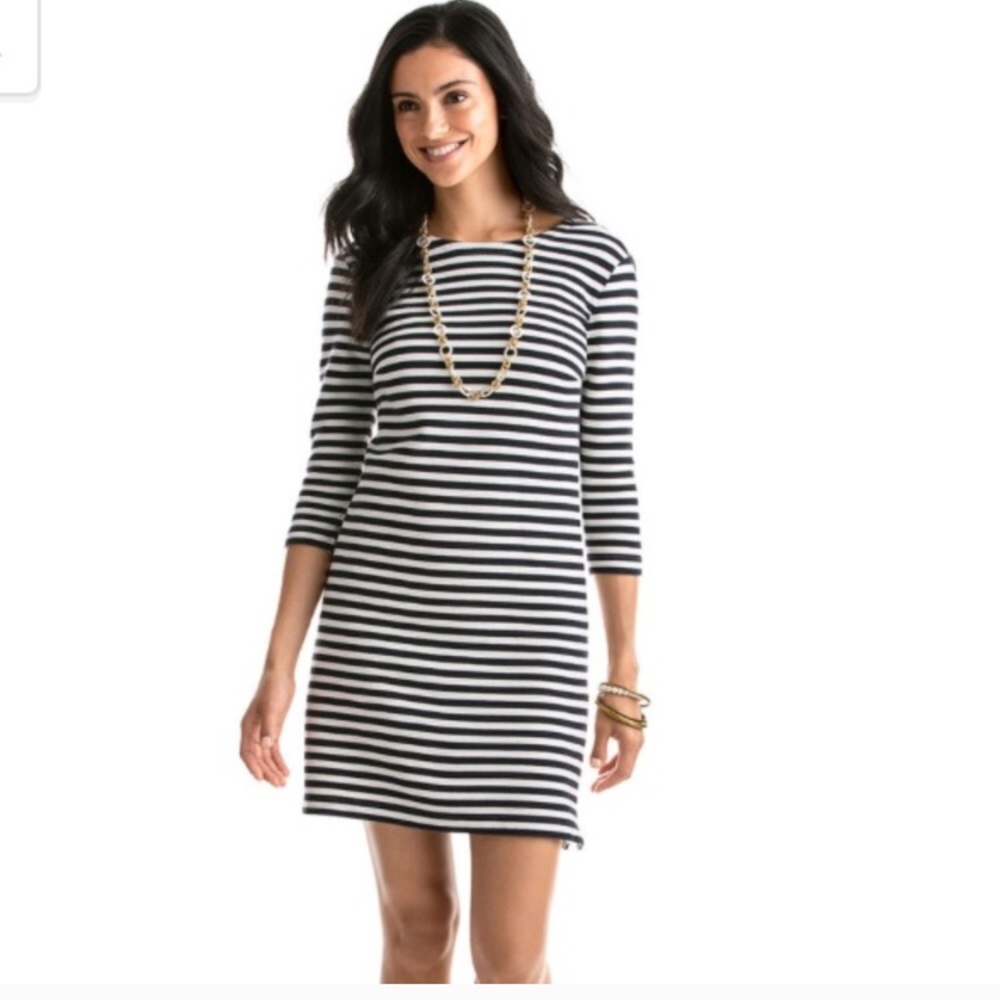 Vineyard vines ottoman striped dress