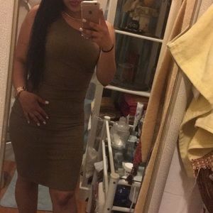 Beige velvet dress/ PRICES ARE NEGOTIABLE !!!