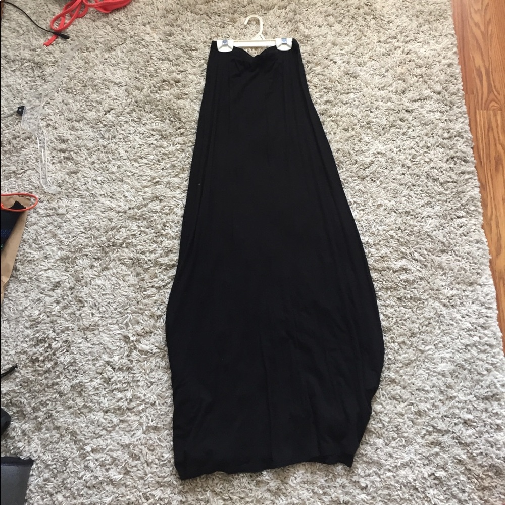 Black maxi skirt
