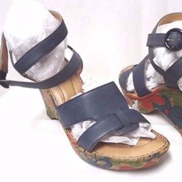 Born Shoes - Born Crown Groovy painted floral leather sandal 10