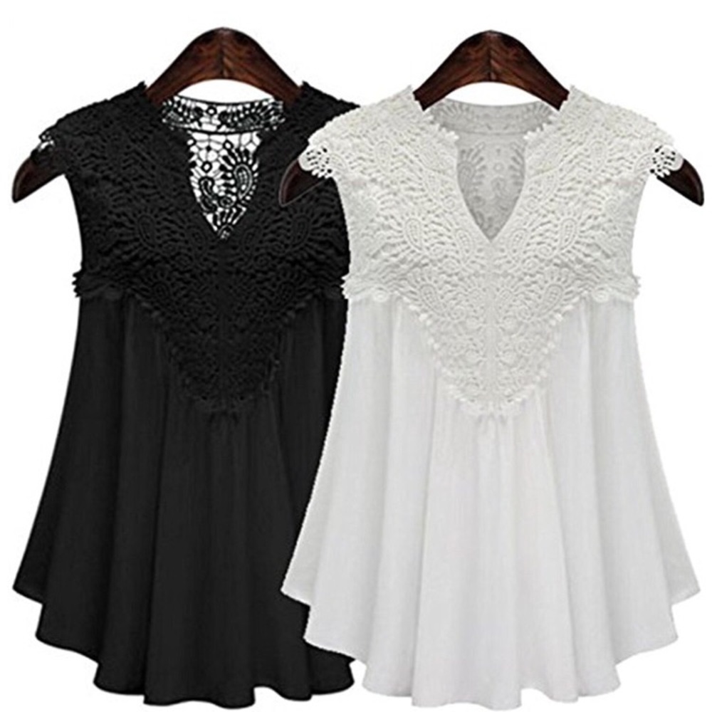 XL to 1X lace tanks