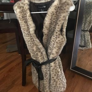 Fur vest by Forever 21