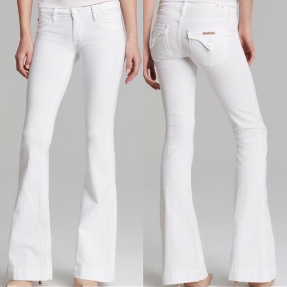 Hudson Jeans Denim - Hudson white flare leg jeans 27