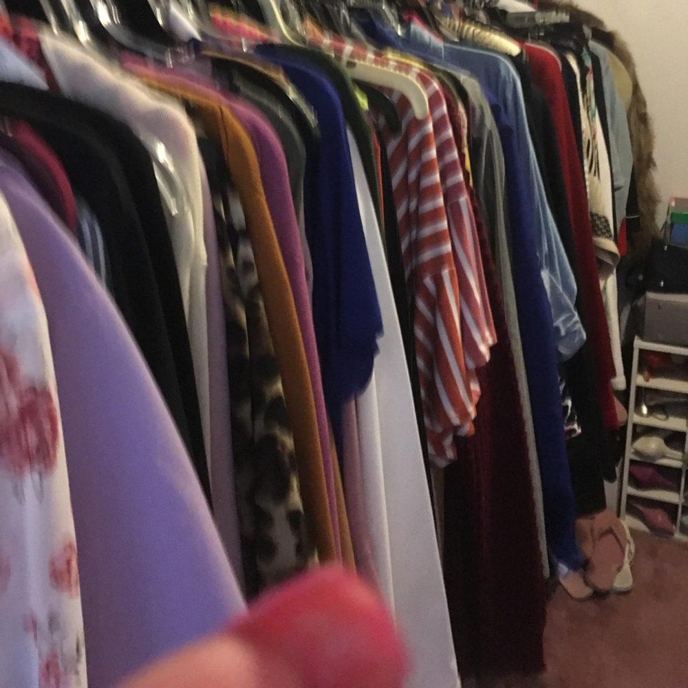 Clothes and shoes and hand bags