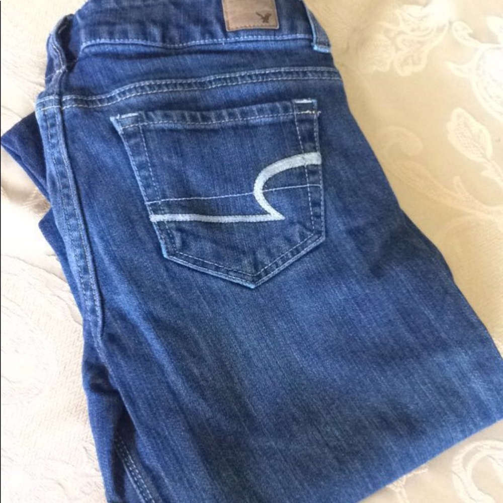 American Eagle dark indigo Denim jeans size 2