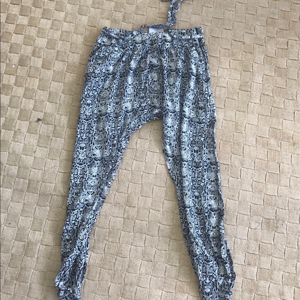 The Sloane Society patterned joggers