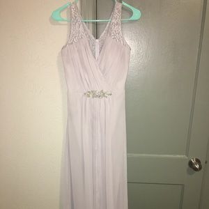 Bridesmaid dress, silver, size large(10)