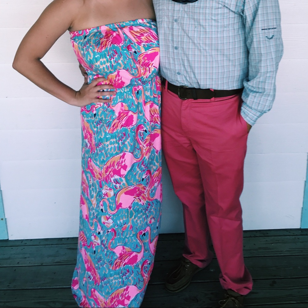 EUC Lilly Pulitzer Marlisa Strapless Maxi Dress