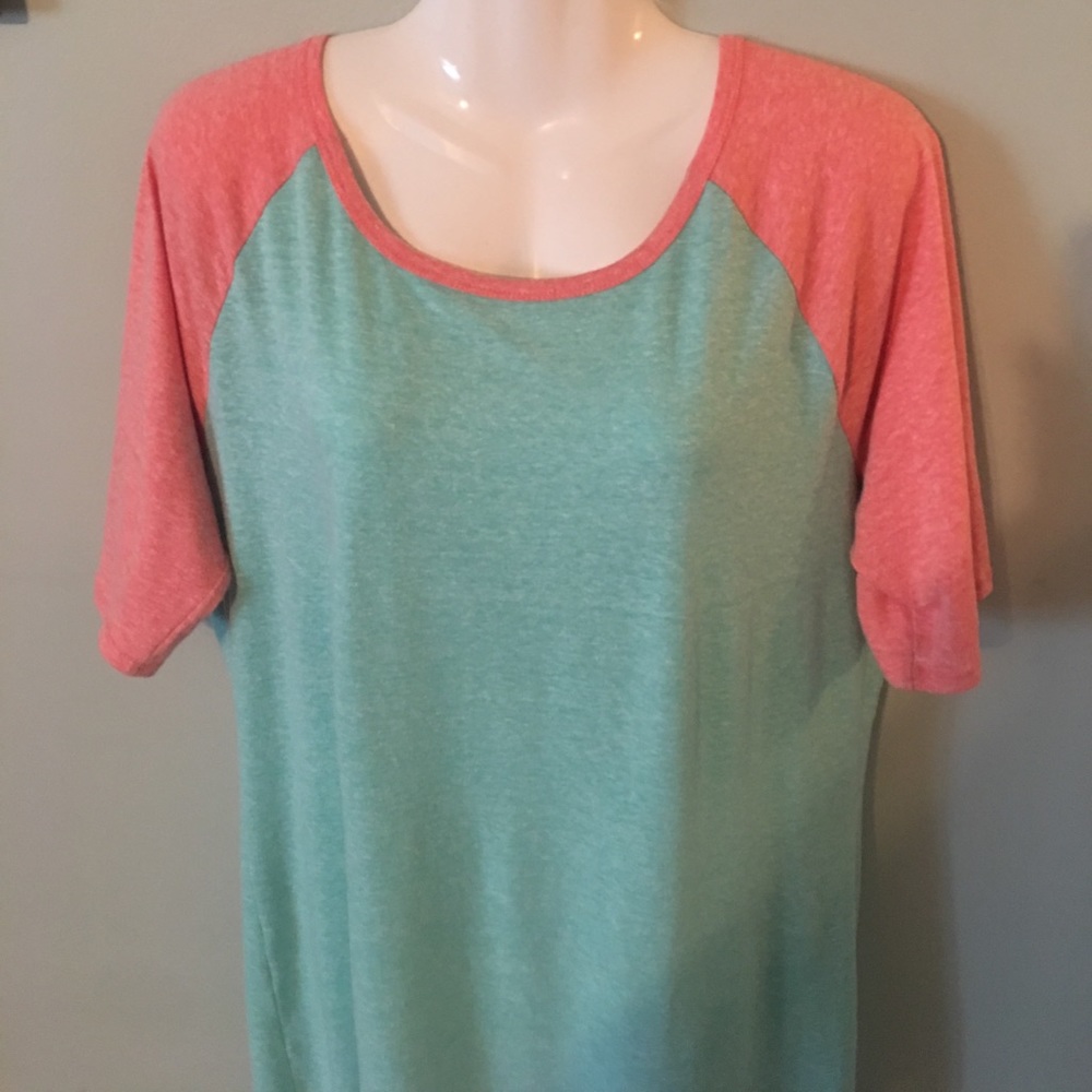 Sold! 🔴BaseballTee #Julia Mint Coral #SuperSoft - Picture 6 of 7