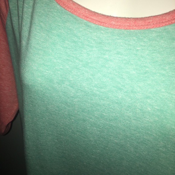 Sold! 🔴BaseballTee #Julia Mint Coral #SuperSoft - Picture 4 of 7