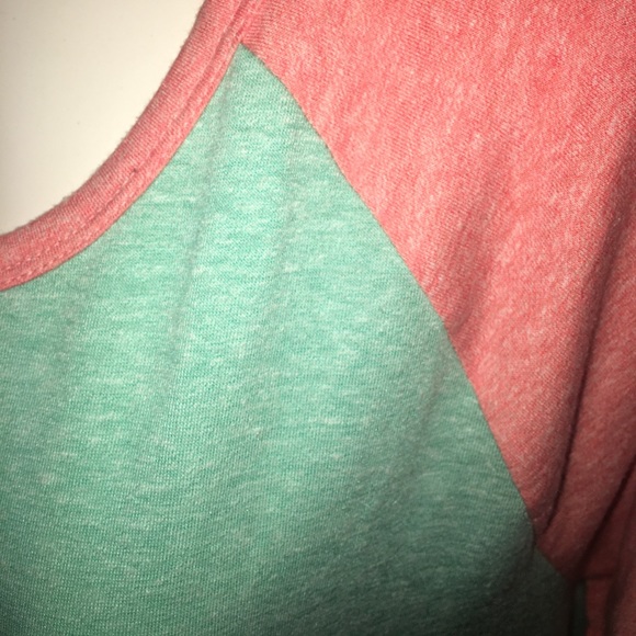 Sold! 🔴BaseballTee #Julia Mint Coral #SuperSoft - Picture 3 of 7