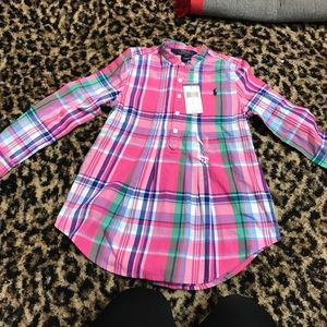 Girls polo long sleeve shirt