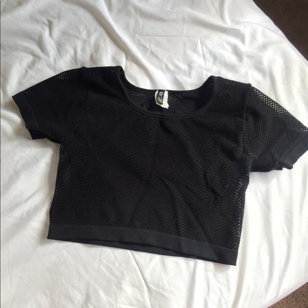 Onzie mesh crop top