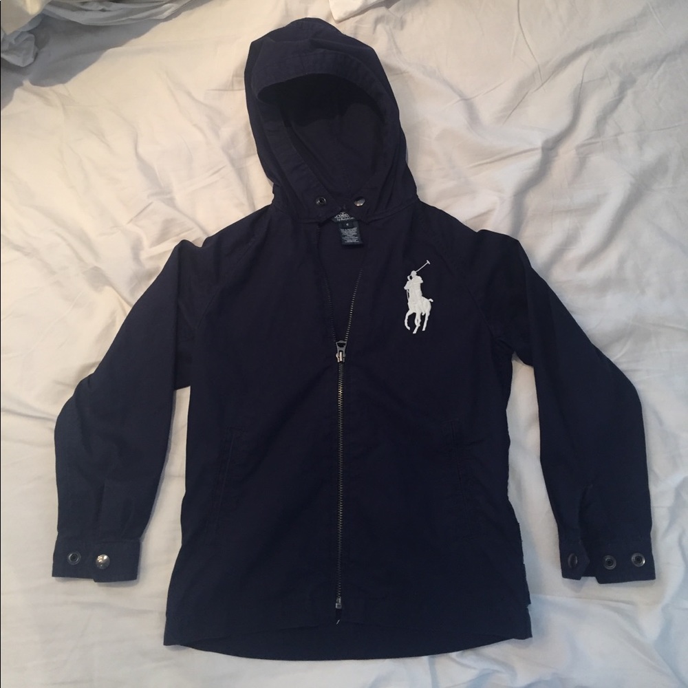 Polo Ralph Lauren Navy hooded light weight jacket