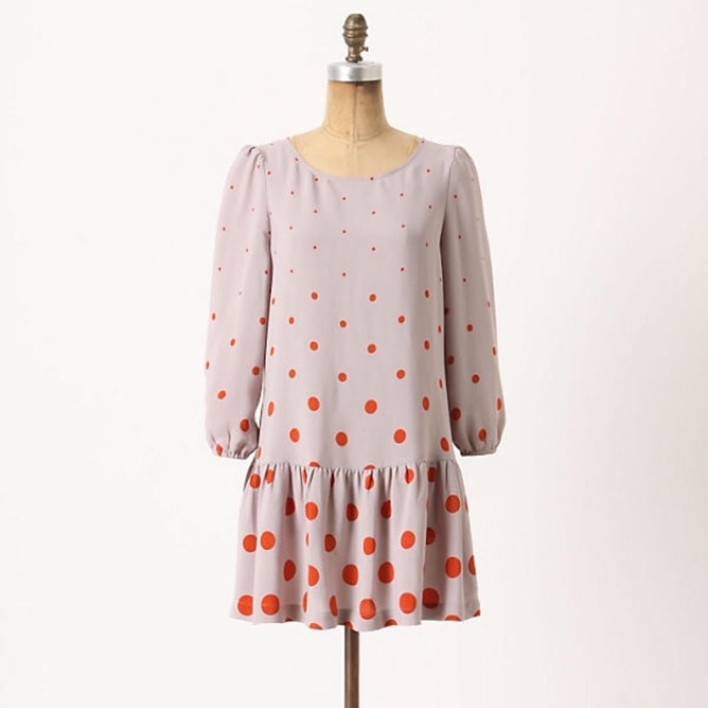 Anthropologie Meadow Rue Minutiae Dropwaist Dress