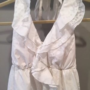 Beautiful Lilly Pulitzer white ruffle dress