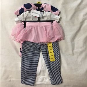 New 3 piece set for baby girl from carters