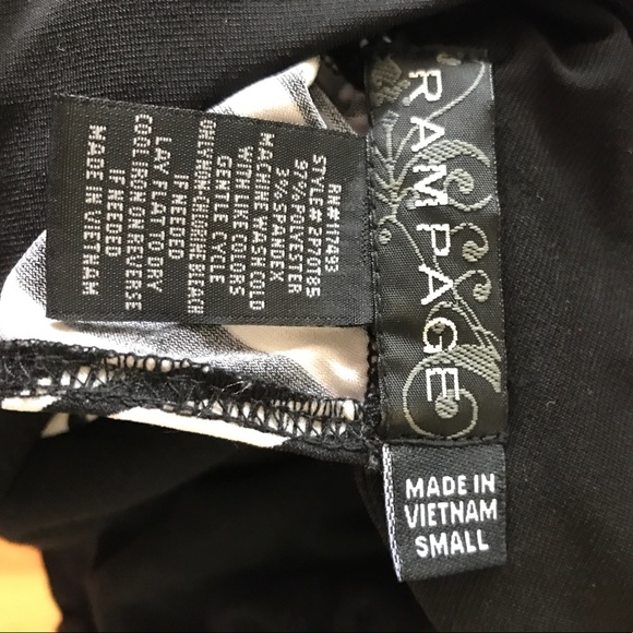 Black/pink flowered and zebra print tank top - Picture 4 of 5