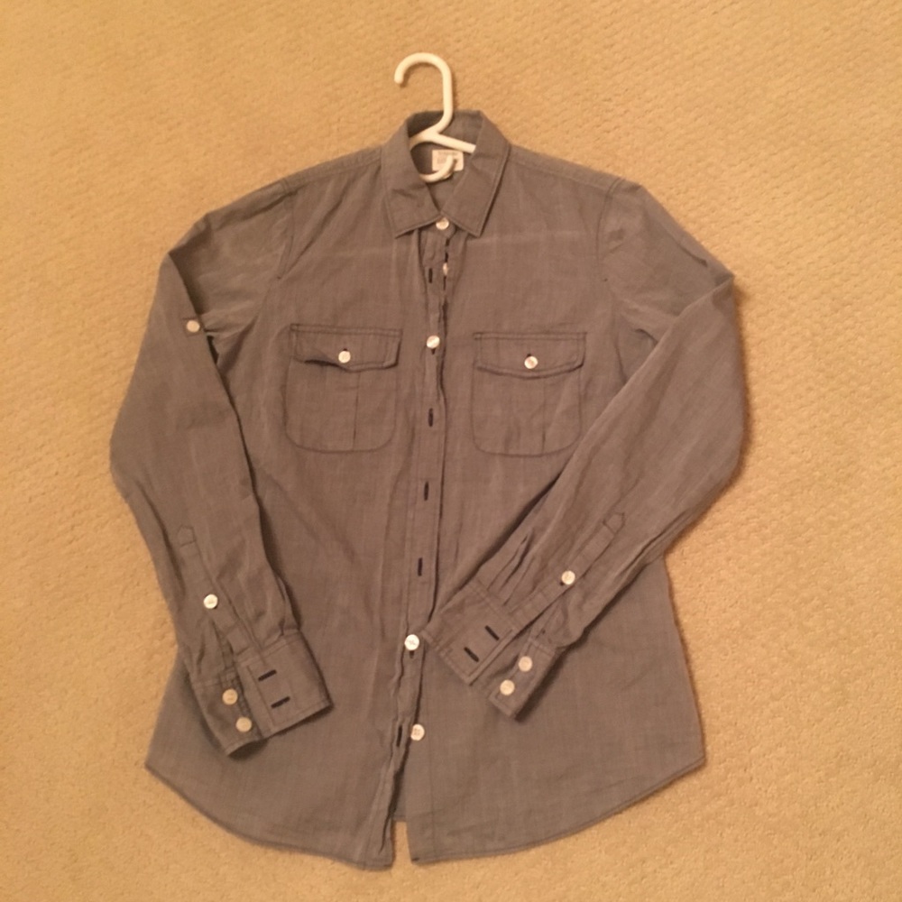 J Crew Chambray Button Down - image 2