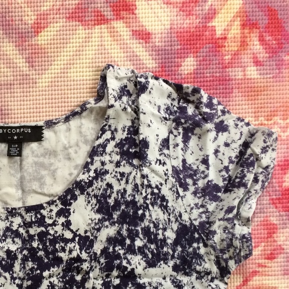 Blue and White Fit and Flare Dress - Picture 2 of 2