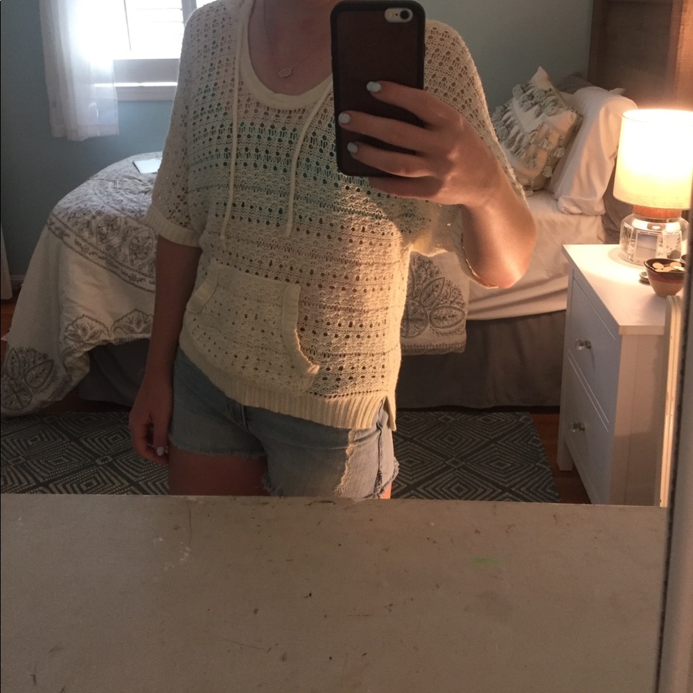 American eagle crochet cover up/ shirt