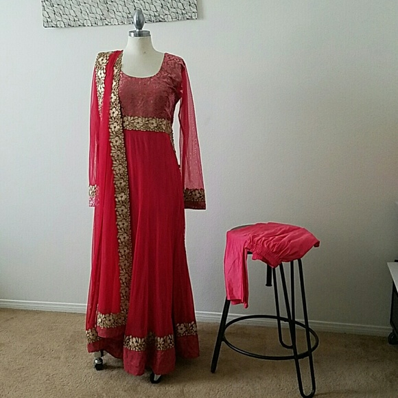Indian bollywood anarkali style outfit - Picture 6 of 6