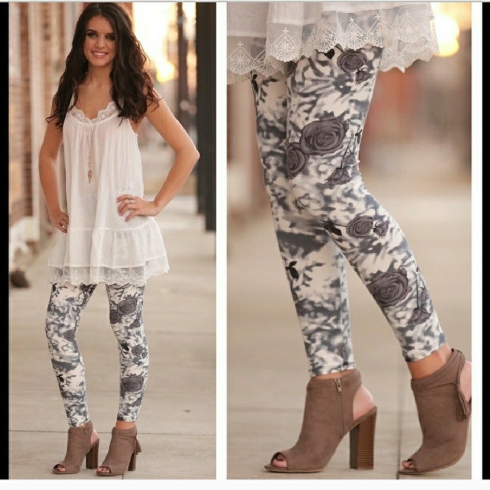 Floral print leggings