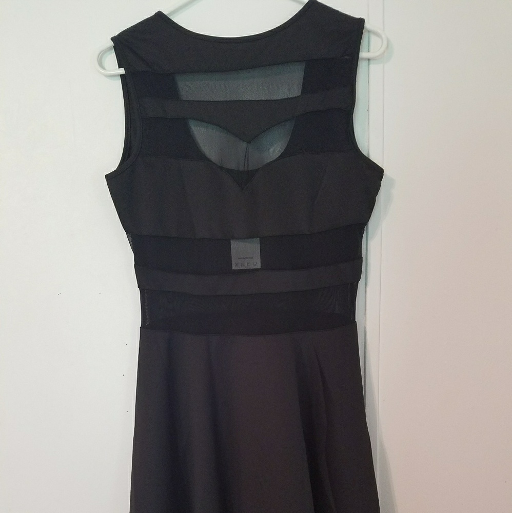 Black skater style dress