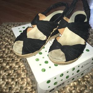 Earthies Earth Brand Javea sandal in black