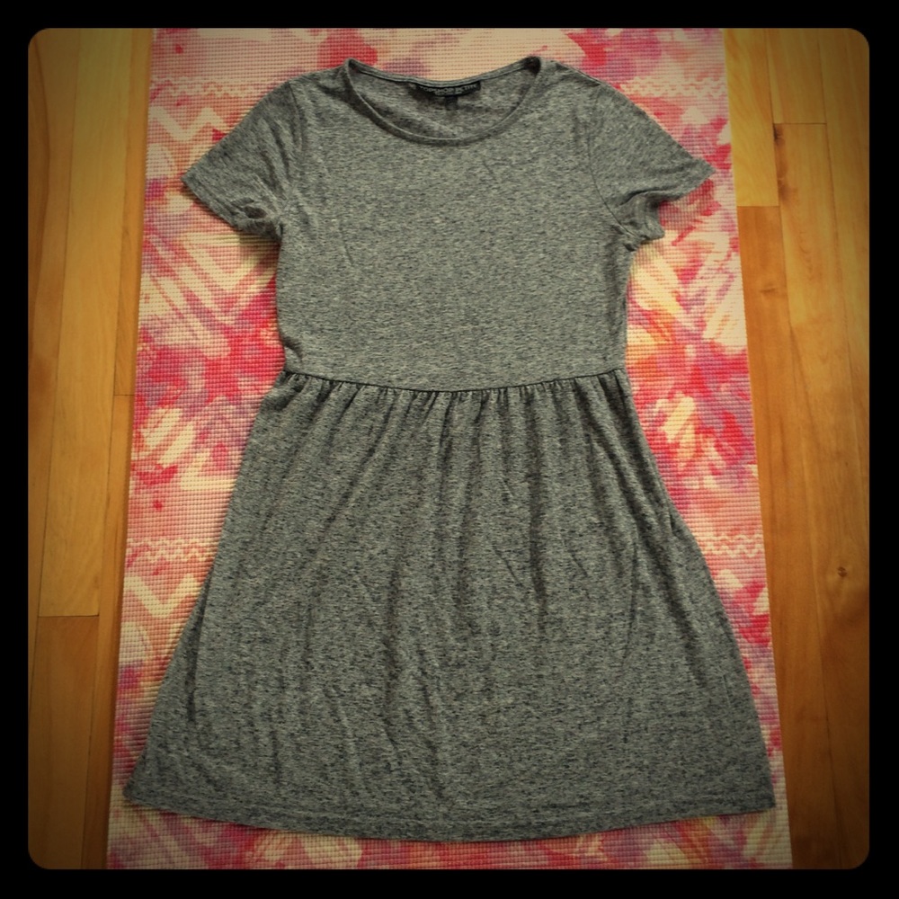 Grey Fit and Flare Dress