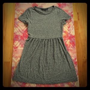 Grey Fit and Flare Dress