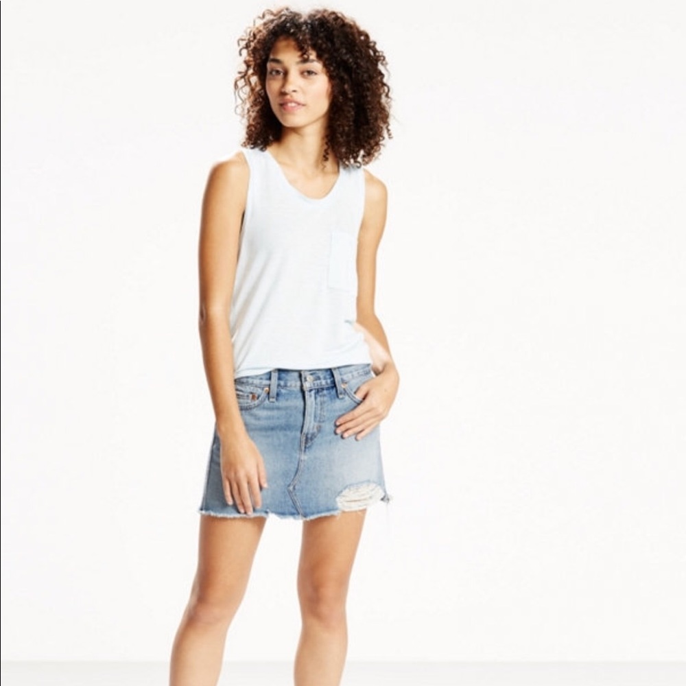 Levi's Mini Shattered Dusk Jean Skirt NWT