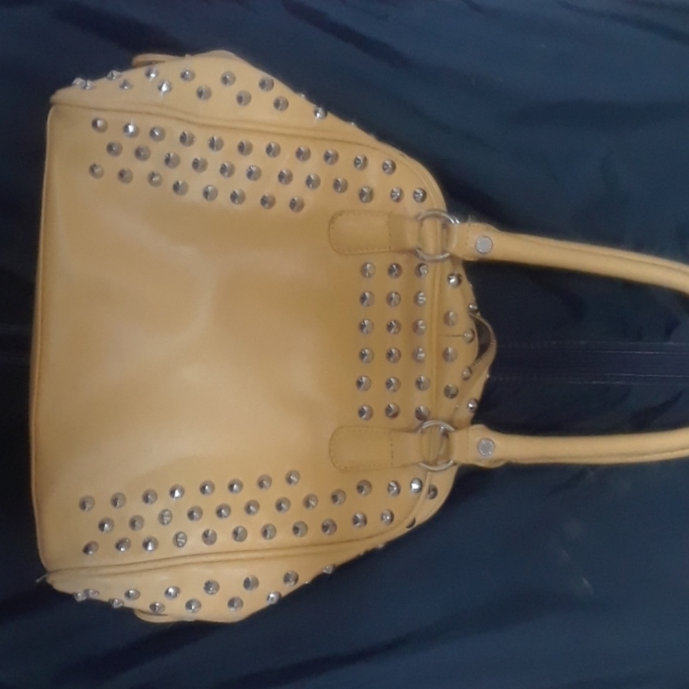 Light Yellow Studed Steve Madden Bag