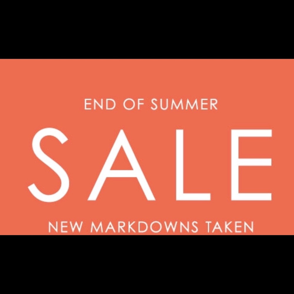 ☀️End of summer sale! Markdowns just added! ☀️