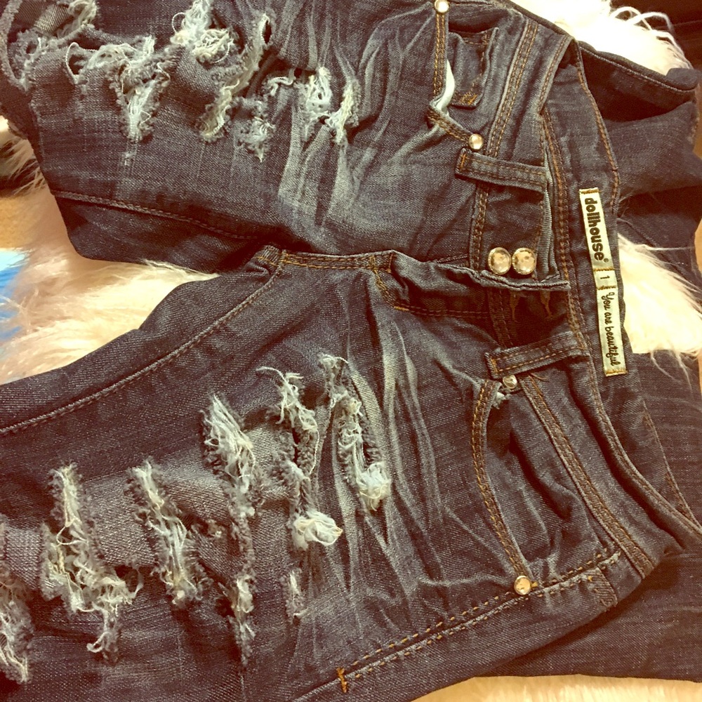 Rugged look jeans