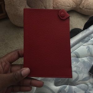Hermes leather passport holder