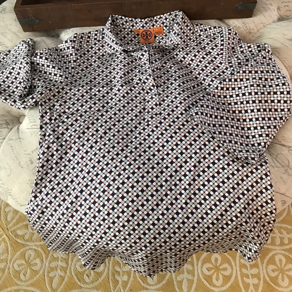 Tory Burch Silk Blouse Size 10
