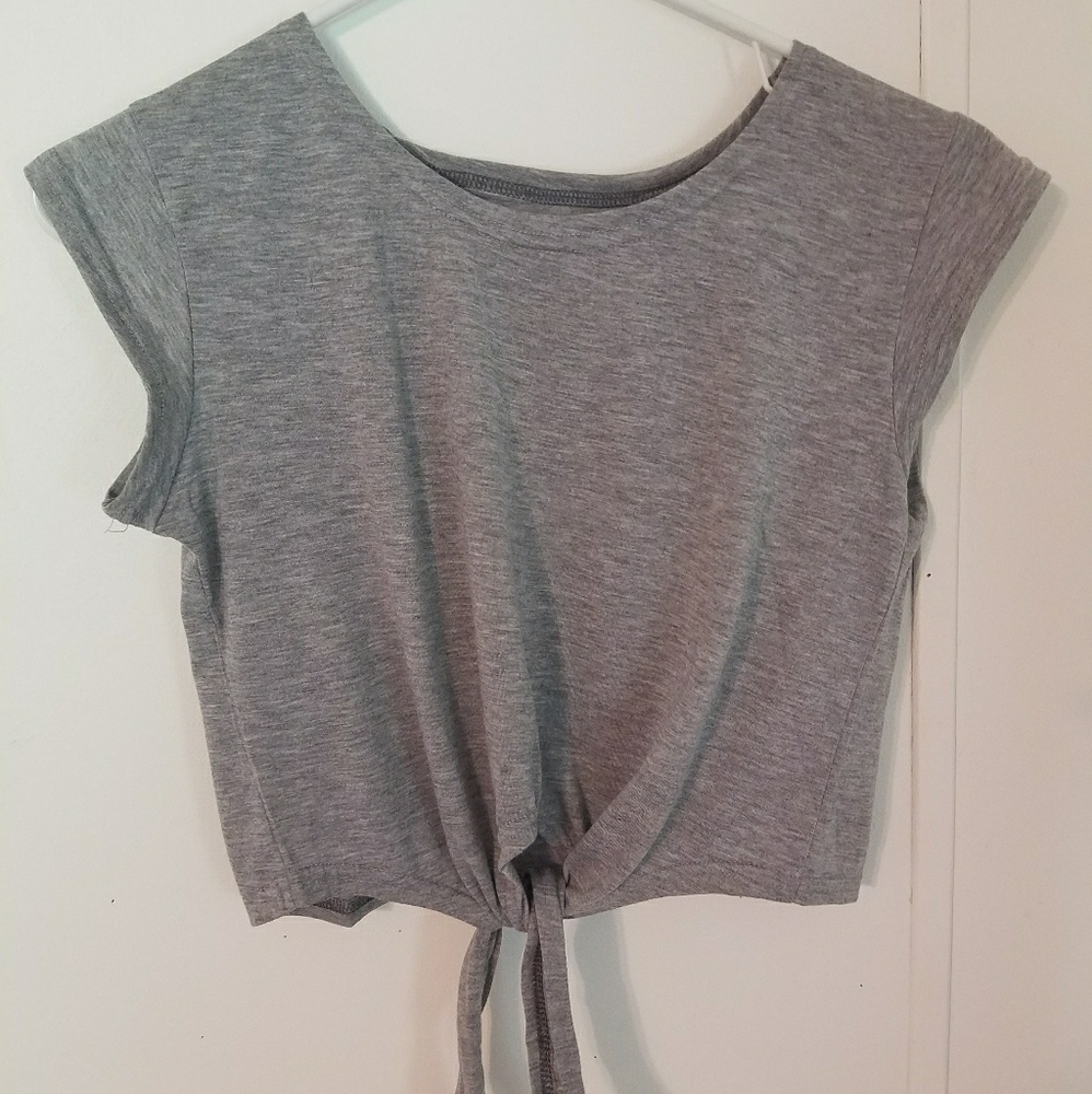 Tie front crop top