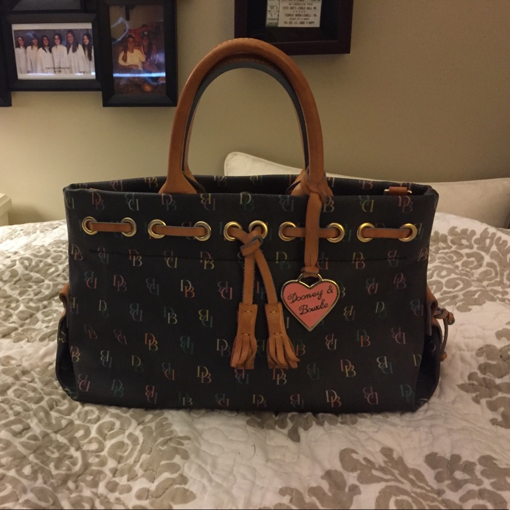Y2K Vintage Dooney & Bourke rainbow logo bag