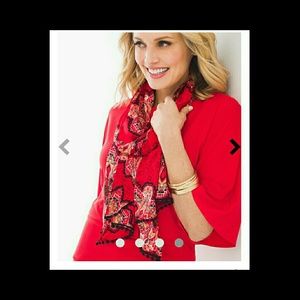 Tiled Spice Woven Top MB Scarves Oblong RunawayRed