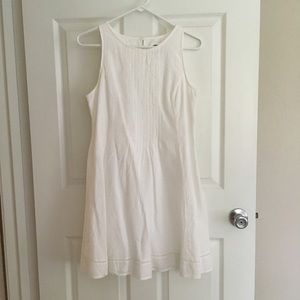 Old Navy White Linen Swing Mini Dress