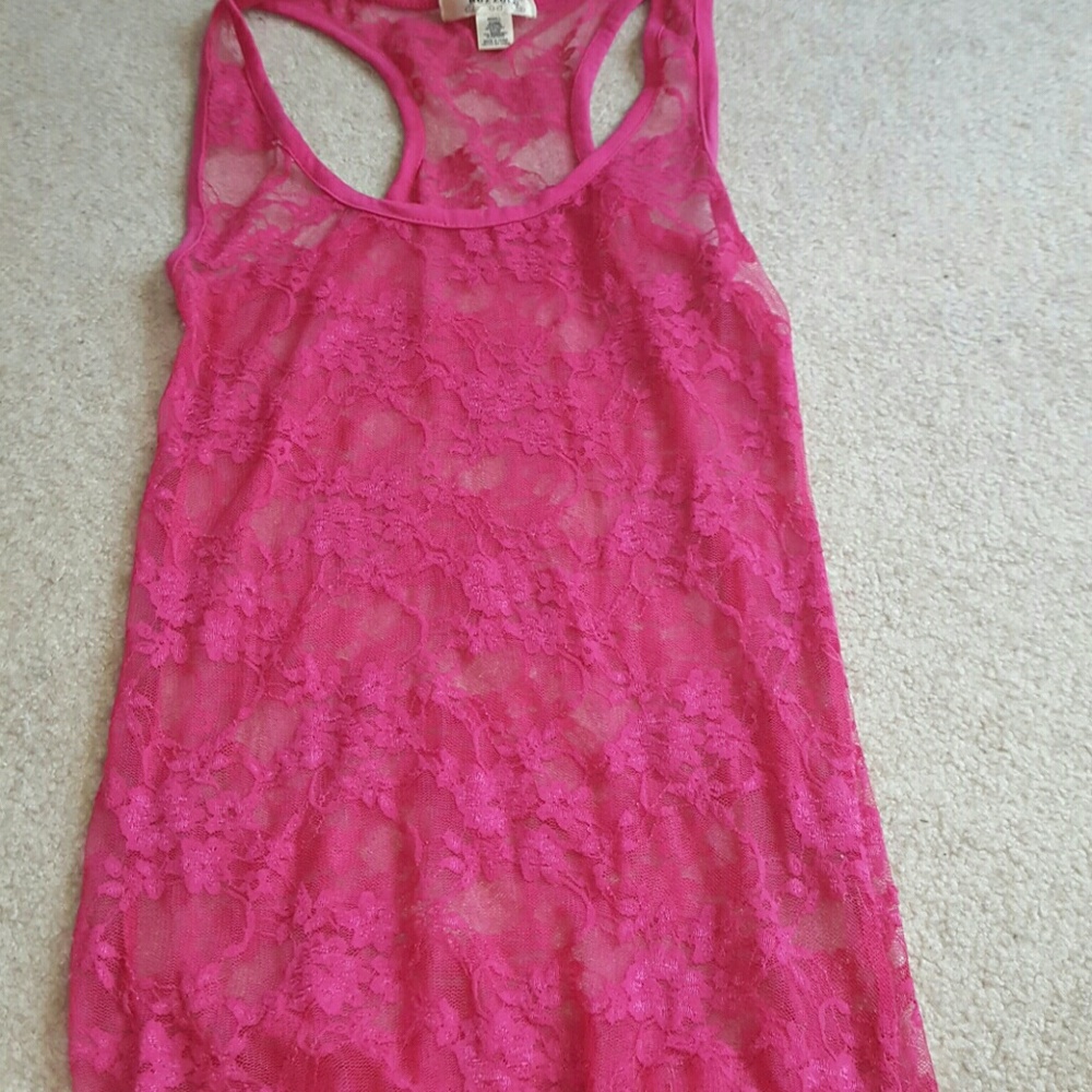 Lace tank top