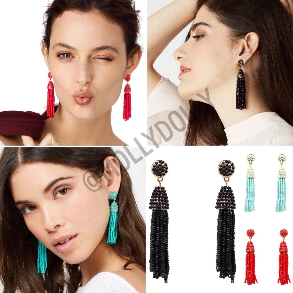 ⭐️ NEW⭐️ Beaded Drop Blogger Statement Earrings