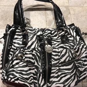 Kathy Van Zeeland Zebra Print Purse