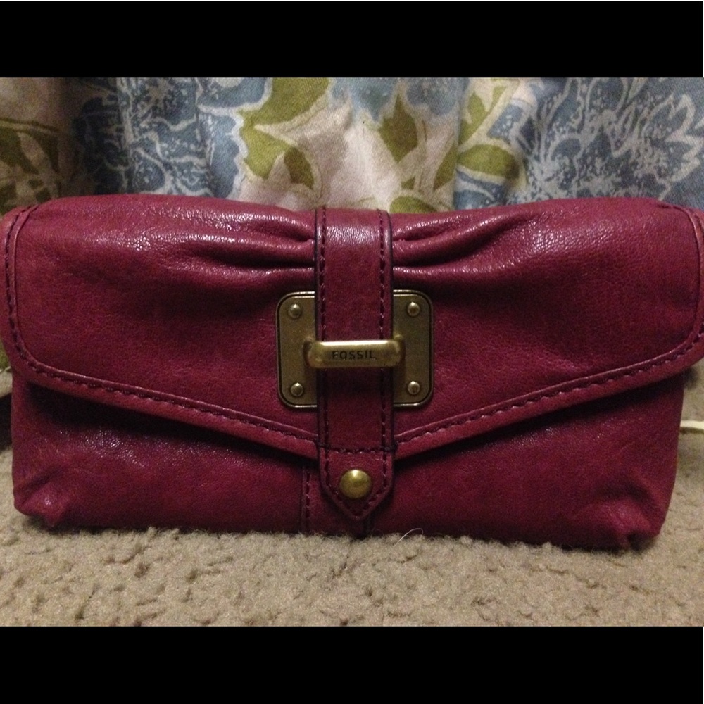 Fuchsia Fossil Wallet💖🌺🌺