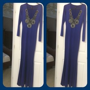 Blue maxi dress