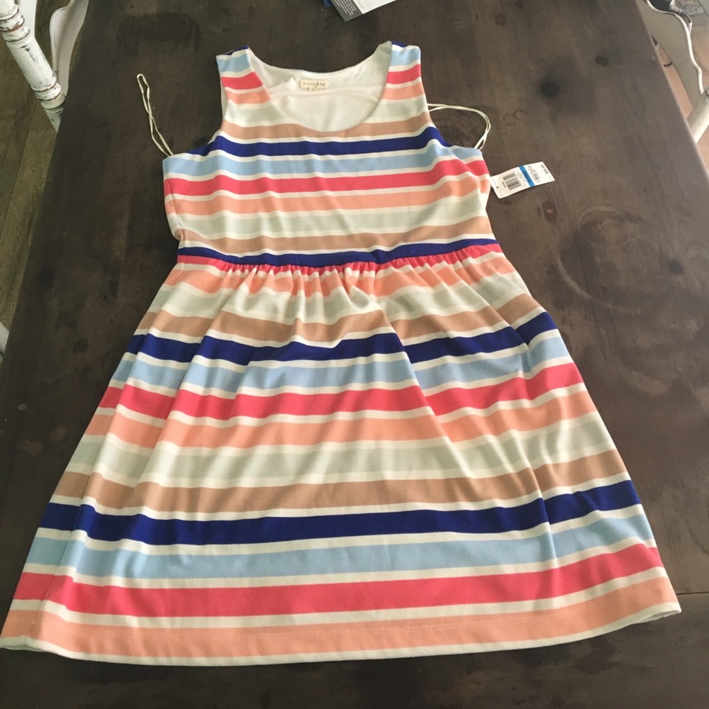 Never worn stripped dress